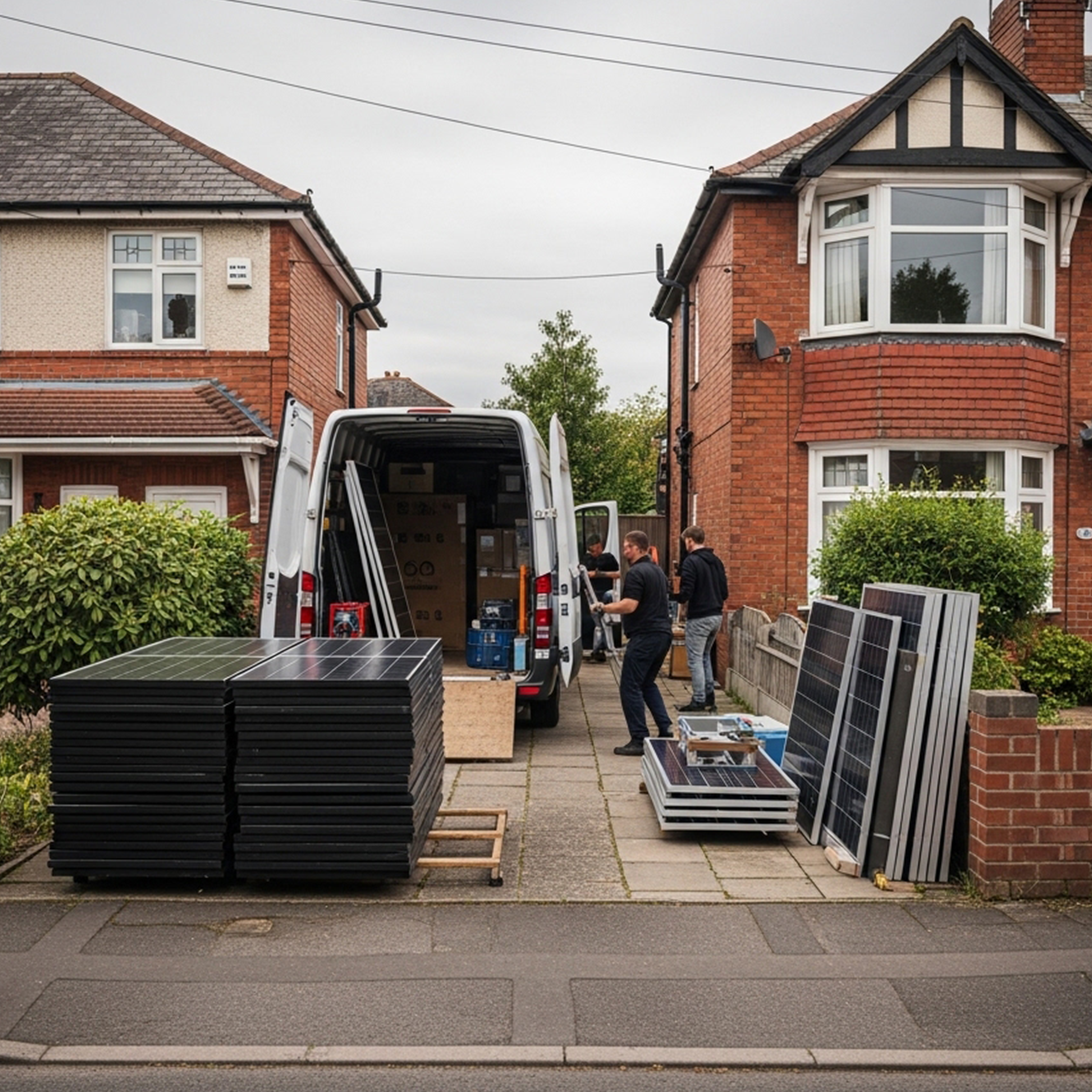 Solar Panel and Battery Installation